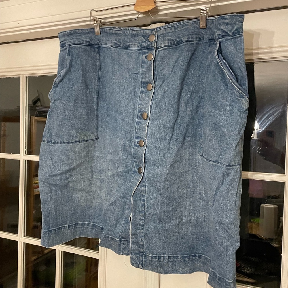 Ava & Viv front button Jean skirt ❤️ 3x